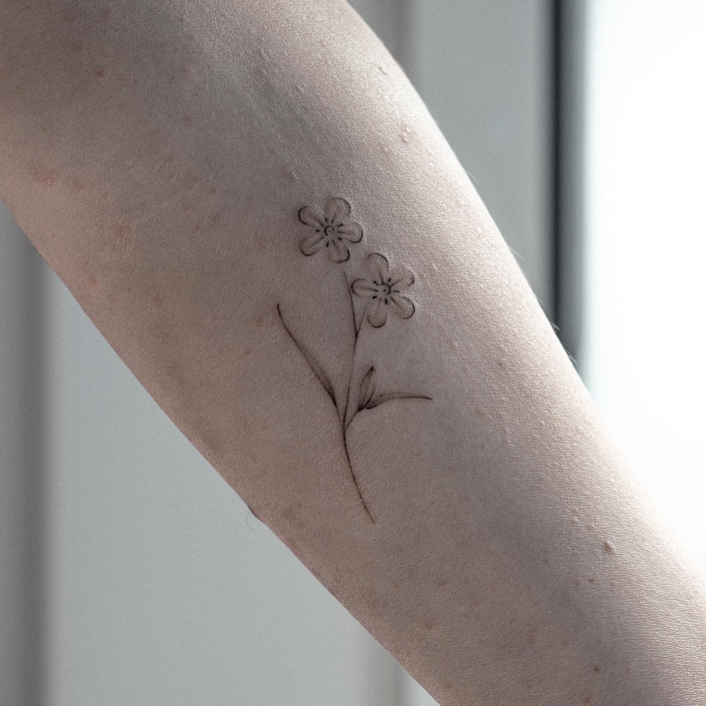 TATTOOSORG  Forget Me Nots Flower Tattoo by Pis Saro