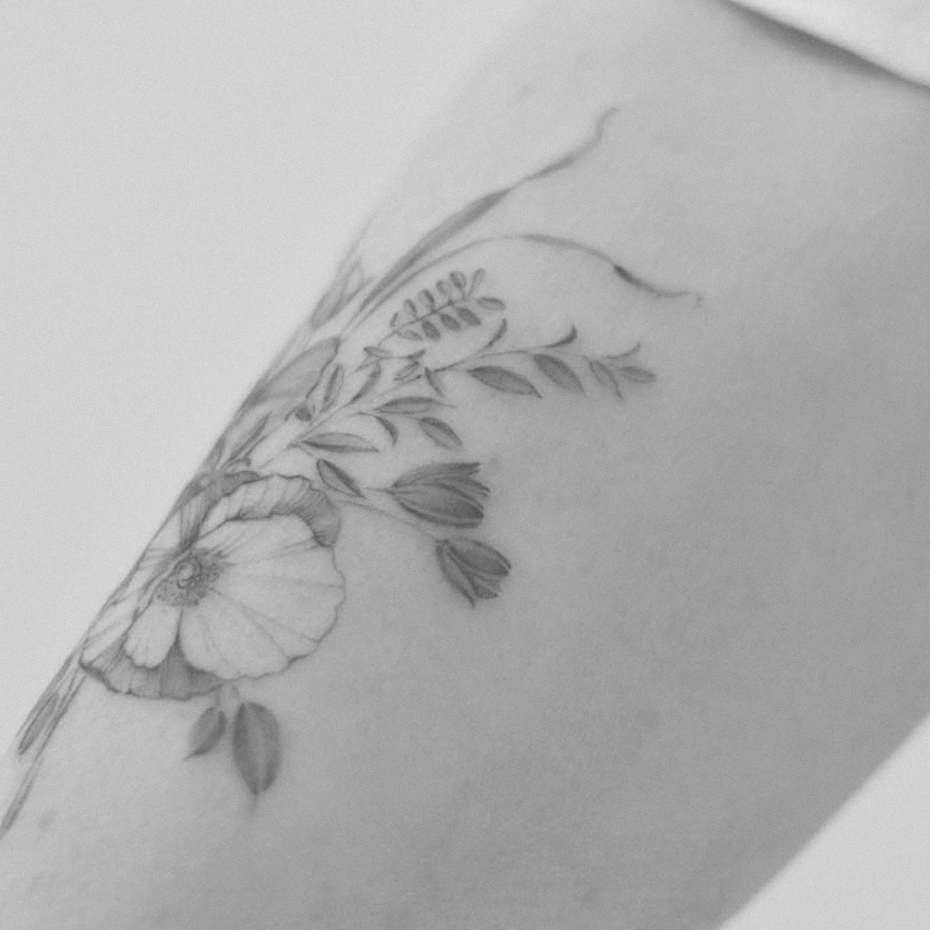 Floral tattoos - Amsterdam