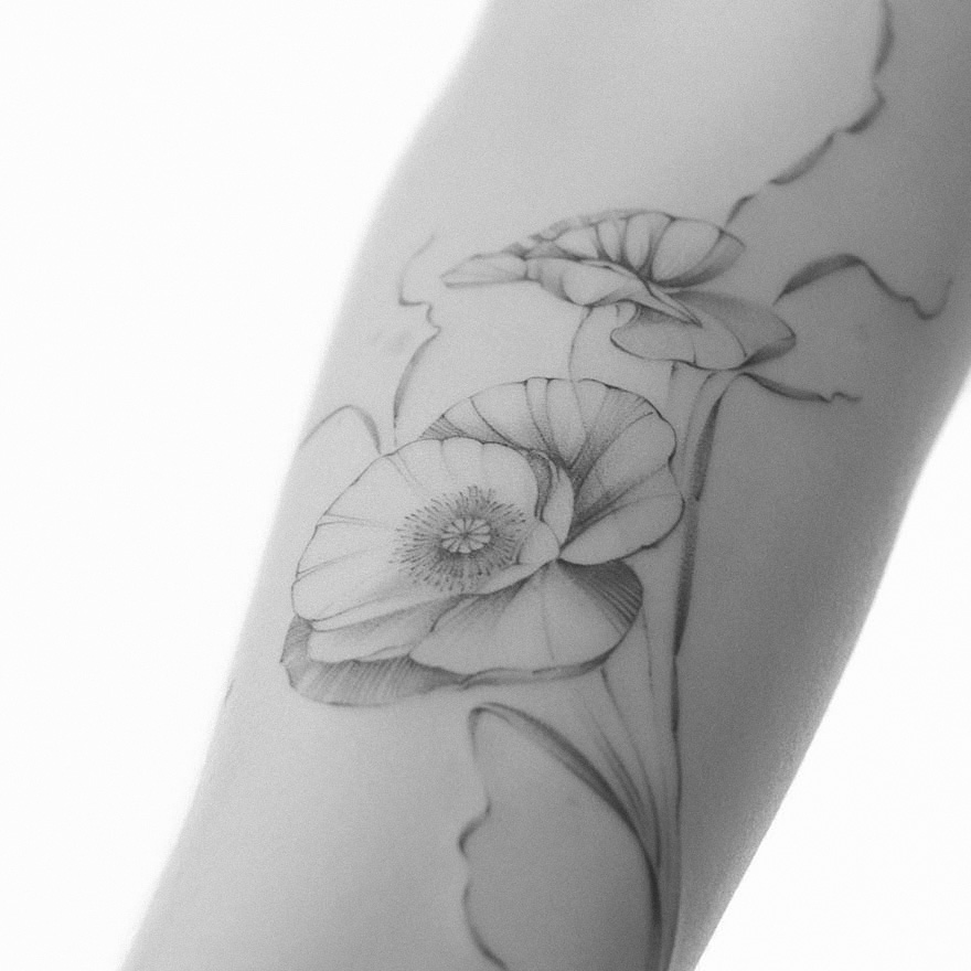  Floral tattoos - Amsterdam 