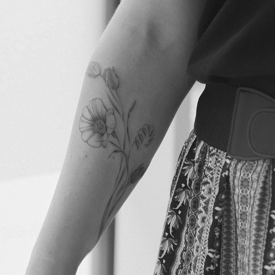 Floral tattoos - Amsterdam