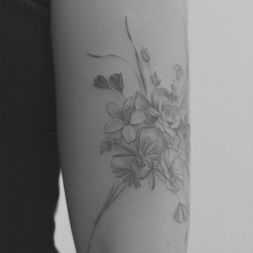 Floral tattoos - Amsterdam