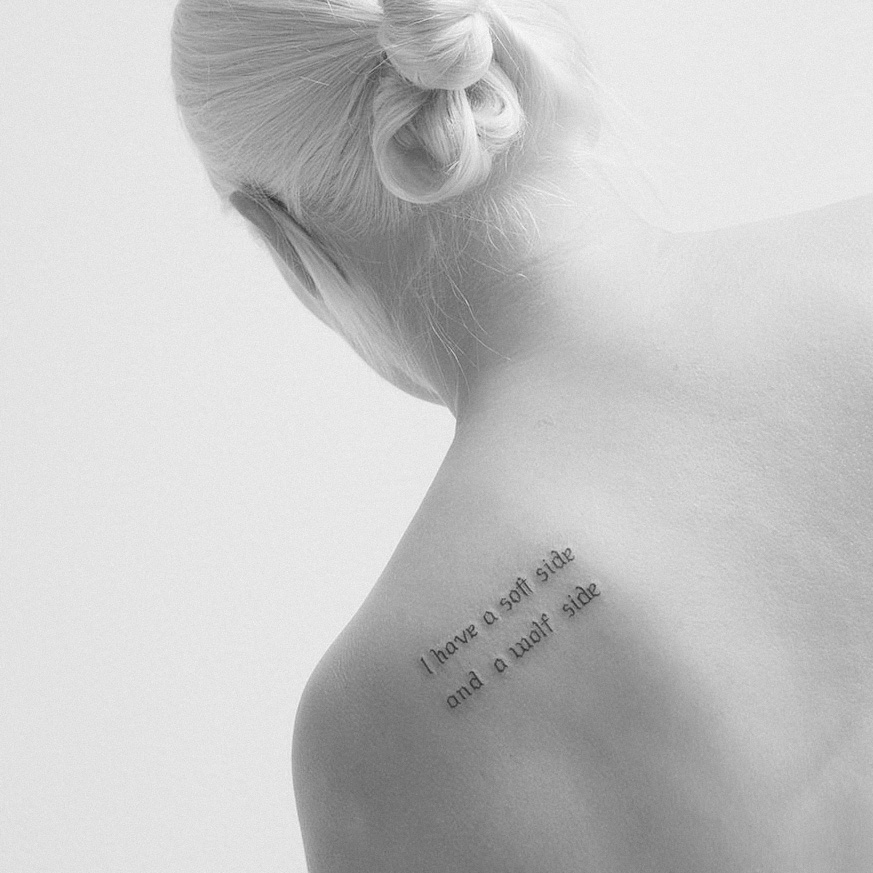Fine Line and Minimalist Text Tattoos in Amsterdam