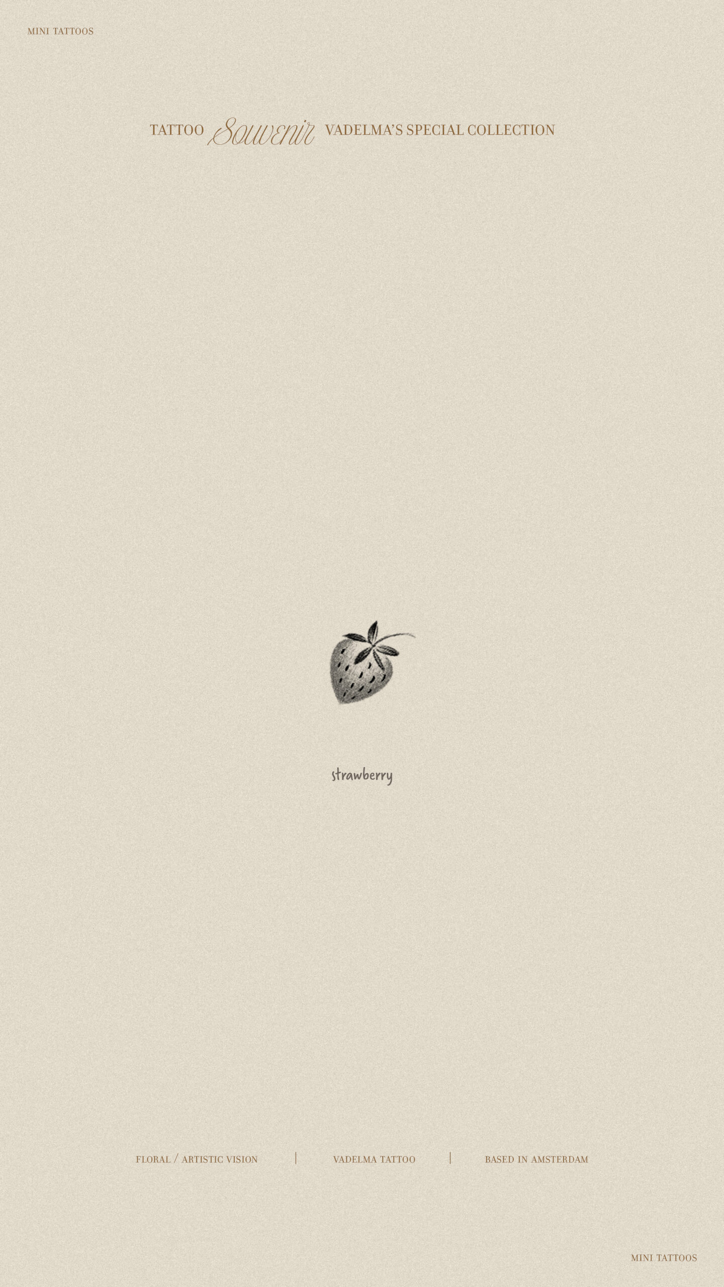  tattoo souvenir from AMSTERDAM / strawberry 