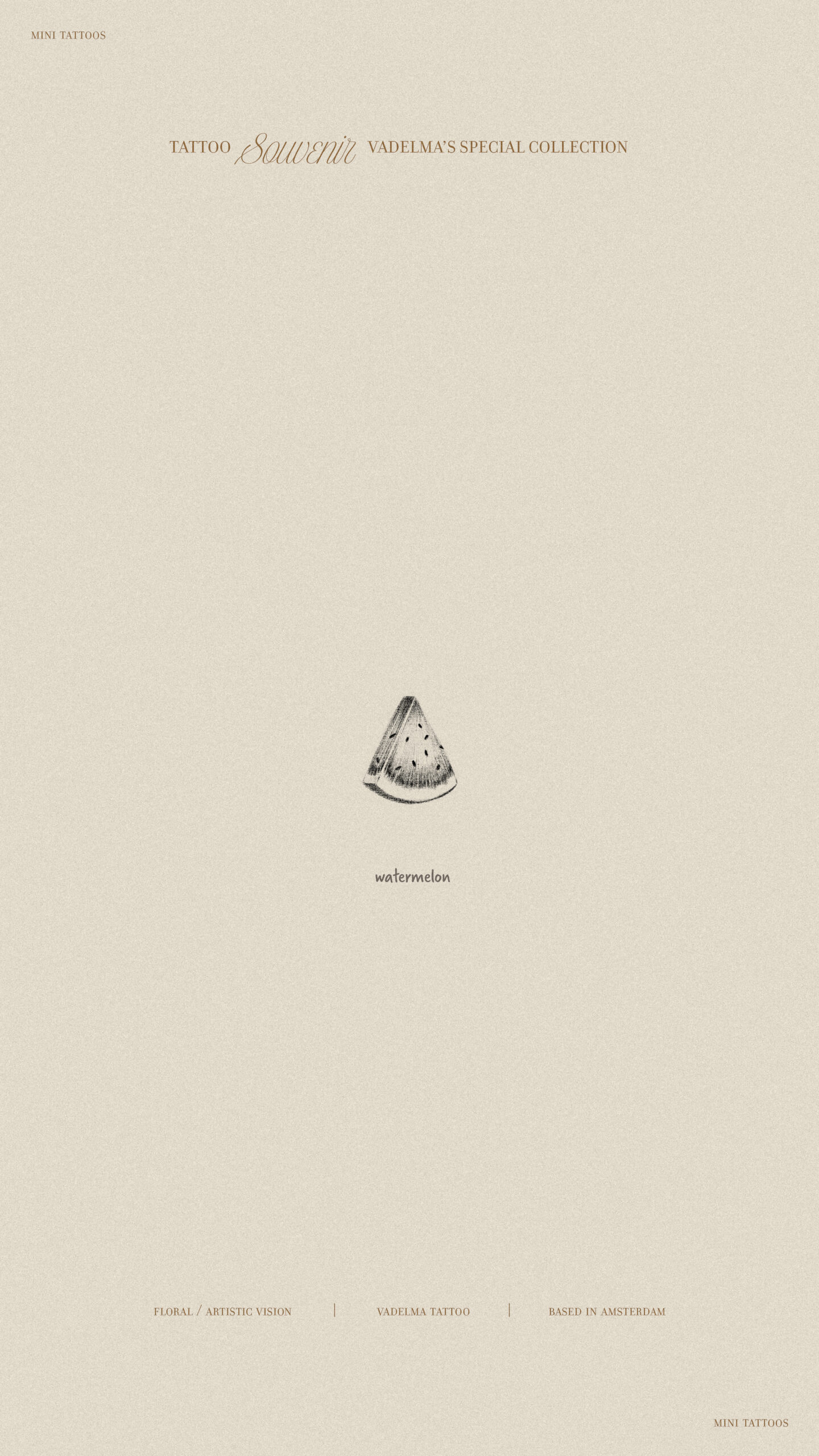  tattoo souvenir from AMSTERDAM / watermelon 